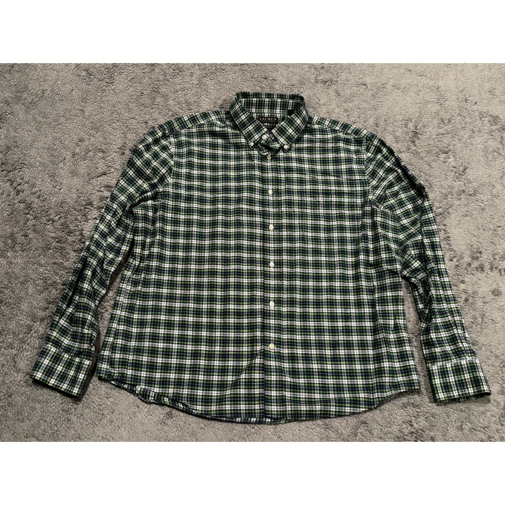 Lauren Ralph Lauren Shirt Mens XL Green Plaid Regular Fit Button Down L/S